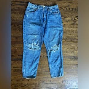 Free people relaxed fit distressed jeans